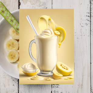 Milkshake de plátano, postal