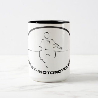 Millas por la taza de café de la motocicleta