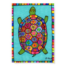 Millefiori Mosaic Turtle Mini Arte Popular