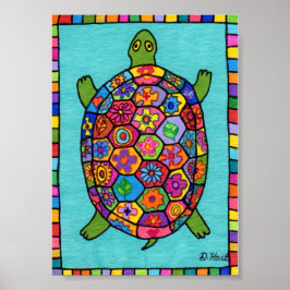 Millefiori Mosaic Turtle Mini Arte Popular
