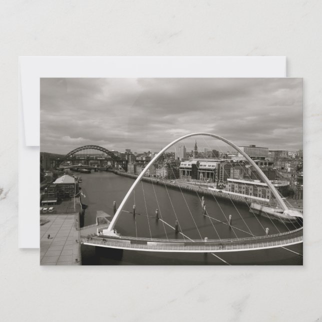 Millenium Bridge Newcastle upon Tyne Invitación (Anverso)