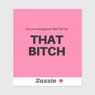 Millenneagram 8w7 Pegatina