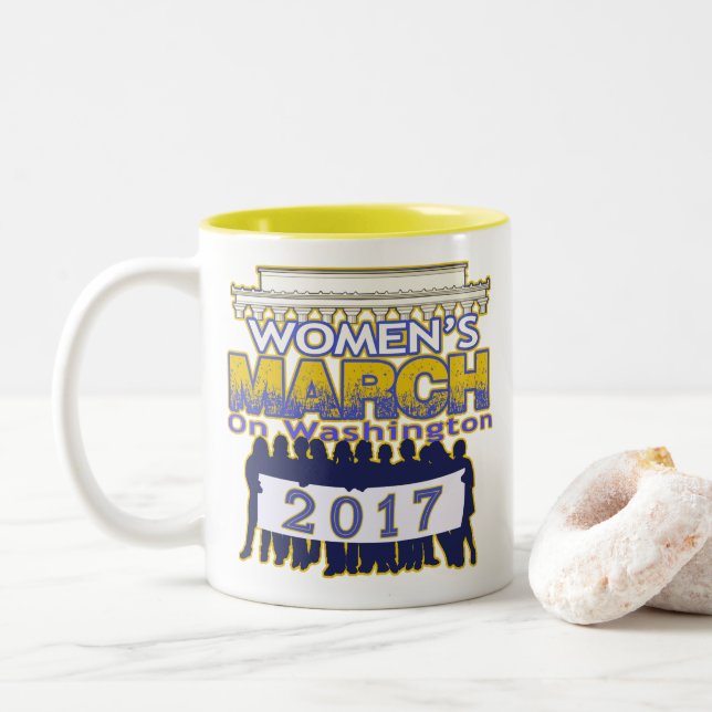 Millón de marzos para mujer en la taza 2017 de (Con donut)