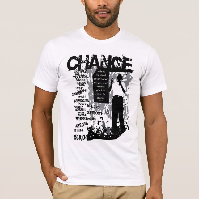 Millones de Obama para la camiseta del CAMBIO (Anverso)