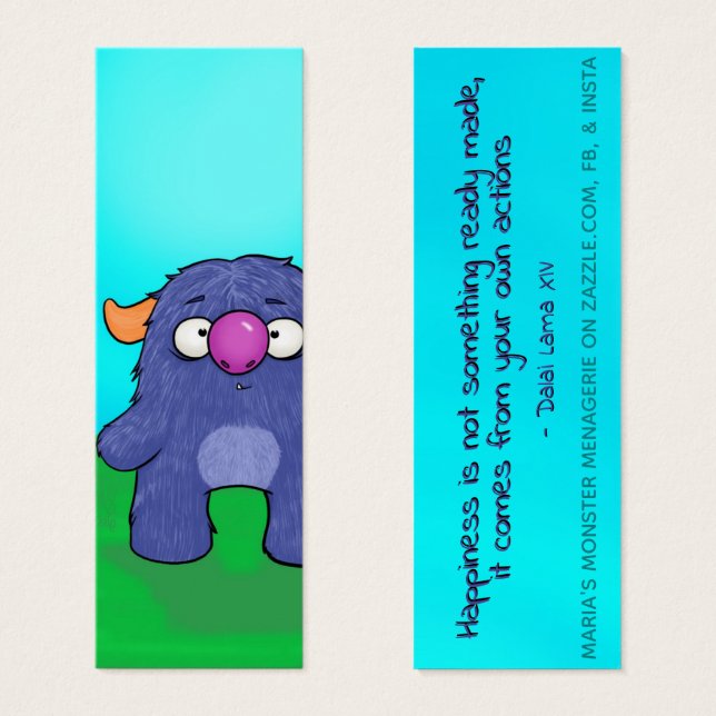 Milo, con comillas, tarjetas de felicidad (Anverso y reverso)