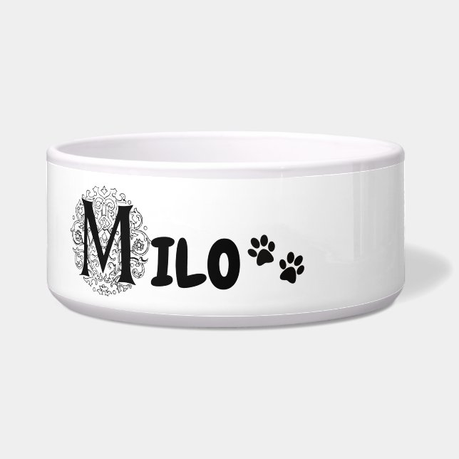 Milo - cuenco personalizado para perros y gatos (Frente)