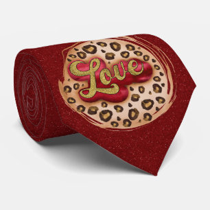 Milo Dale Maroon Leppard ama la corbata masculina