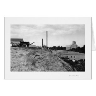 Milton, Oregon View of Town Elevator Photograph