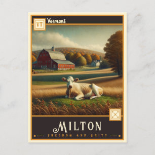 Milton, Vermont   Postal de época