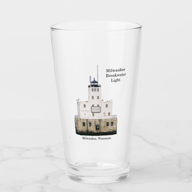 Milwaukee Breakwater Light glass (Anverso)