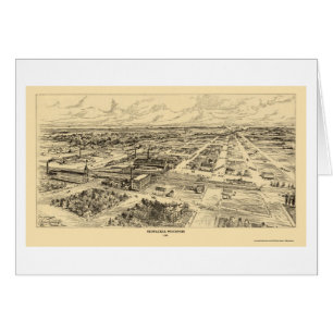 Milwaukee, mapa panorámico de los WI - 1906