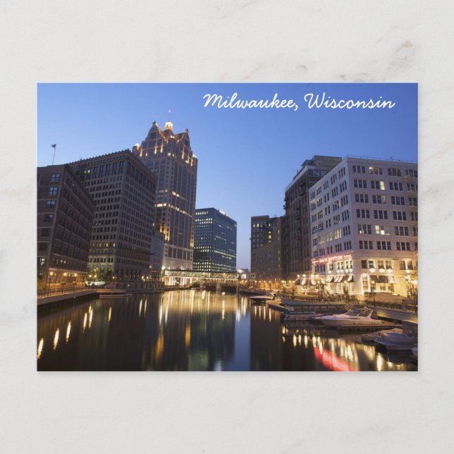Milwaukee, postal de Wisconsin (Anverso)