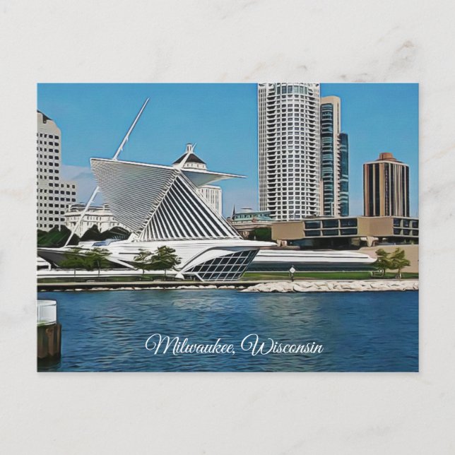 Milwaukee, postal de Wisconsin (Anverso)