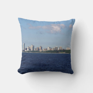 Milwaukee Skyline cuadrada almohada