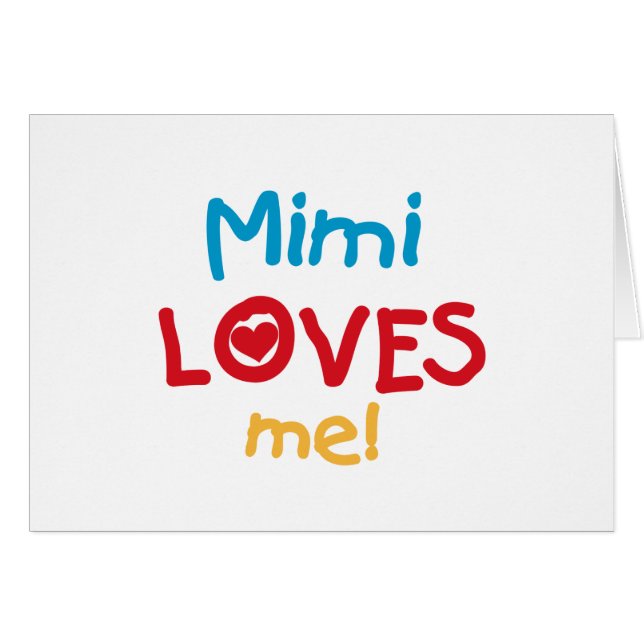 Mimi me ama camisetas y regalos (Anverso (Horizontal))