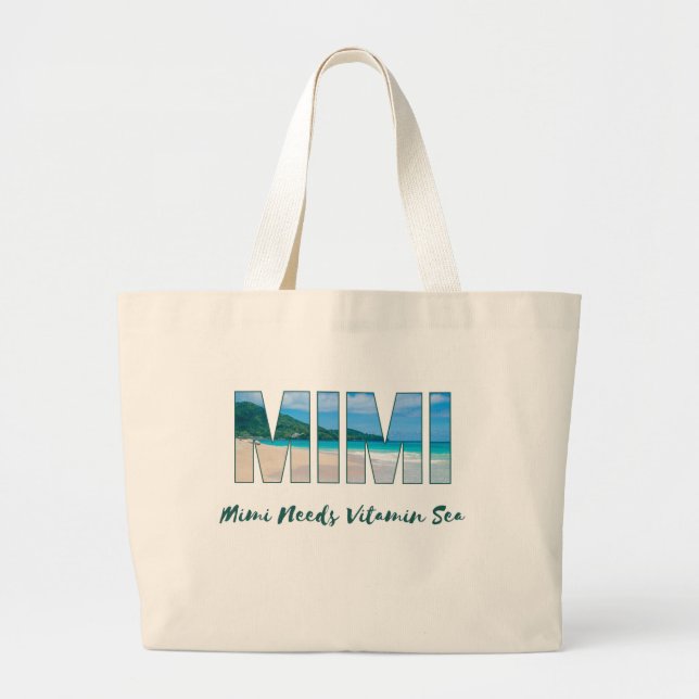 "Mimi necesita un mar de vitamina" Bolsa De Tote T (Frente)