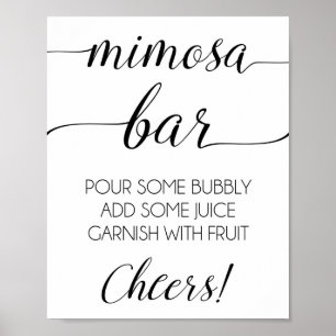 Mimosa Bar Imprimir Señal de Mimosa para Ducha o