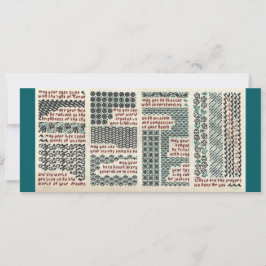 Mimzvah de bar/murciélago, tarjeta de nacimiento o