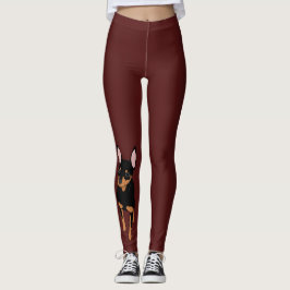 Min Pin Miniatura Pinscher Leggings