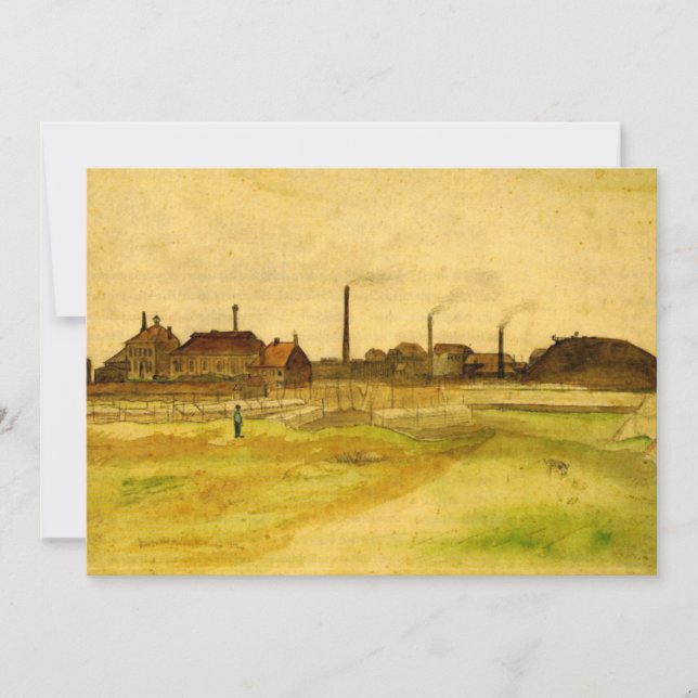 Mina de carbón en el Borinage de Vincent van Gogh (Anverso)