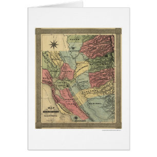 Mina en el mapa de California - 1851