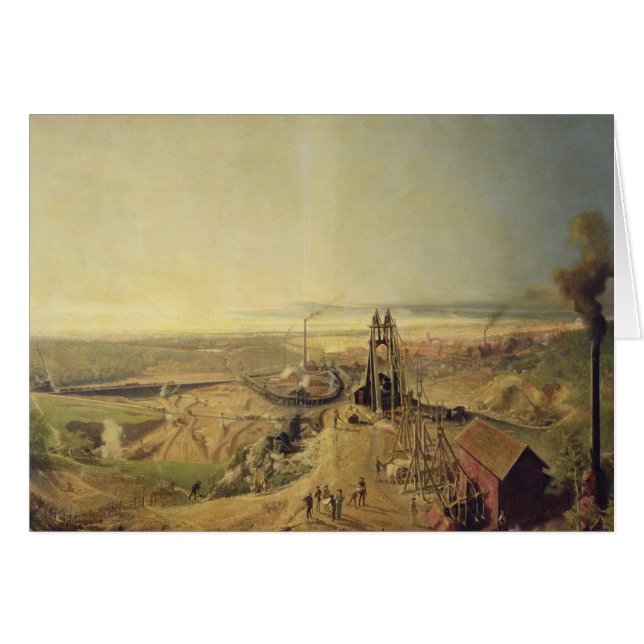 Minas de carbón y minas de la arcilla en (Anverso (Horizontal))