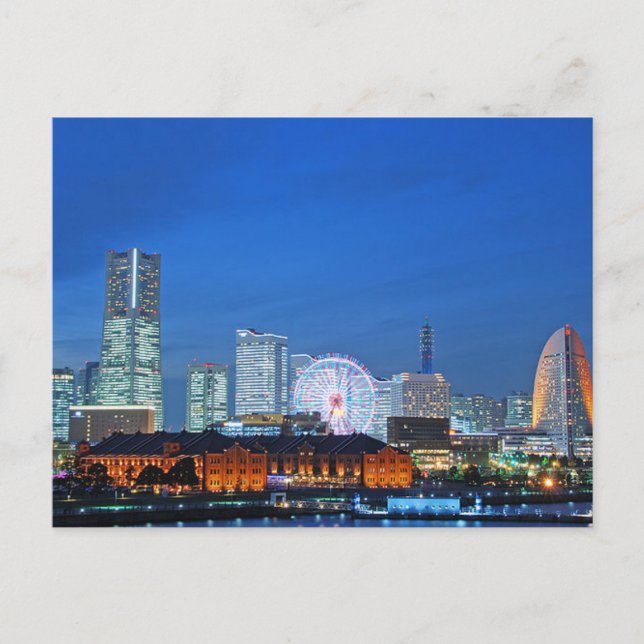 Minato Mirai postales en la ciudad de Yokohama, Ja (Anverso)