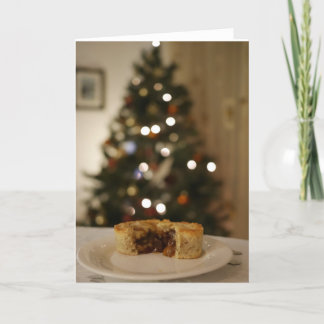 Mince pie con árbol de Navidad