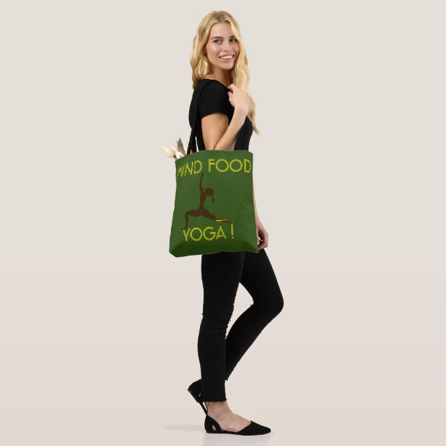 "Mind Food" Bolsa de yoga para la toga (Puesto)