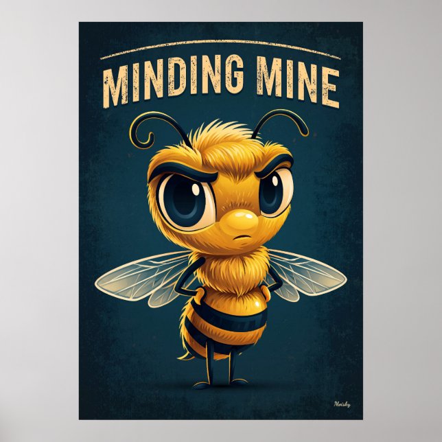 Minding Mine Bee – Arte de Personaje de Dibujos An (Frente)