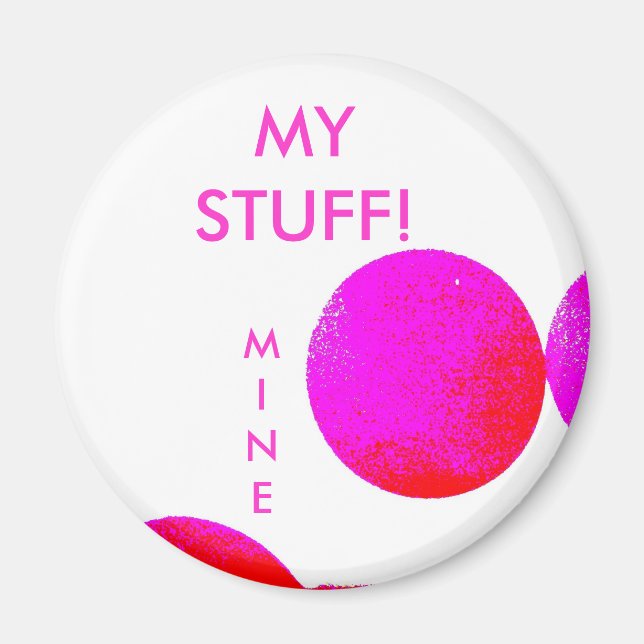 MINE = imán de taquilla escolar (Frente)