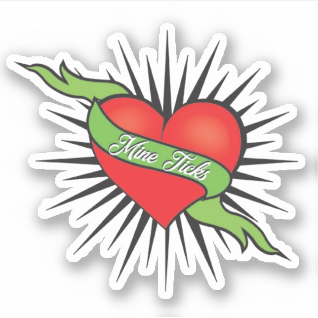 Mine Ticks Tattoo Pegatina (Anverso)