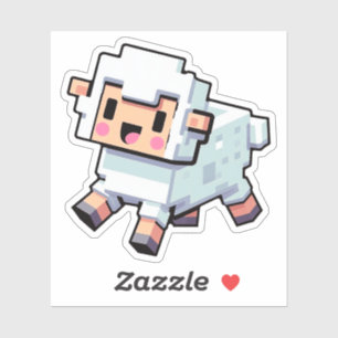 Minecraft, Cute Sheep, Minecrafter, Pegatinas Chib