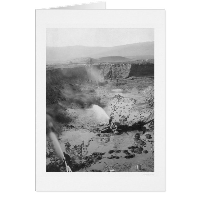 Minería hidráulica de oro Alaska 1912 (Frente)