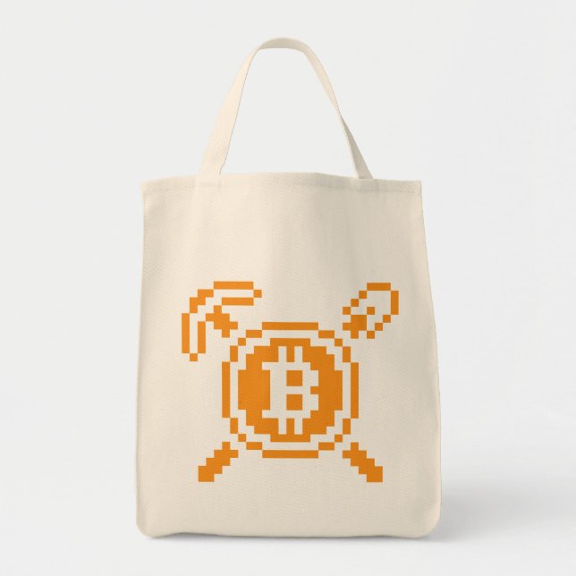 Minero de Bitcoin BTC 8-Bit | Bolsa de compras (Frente)