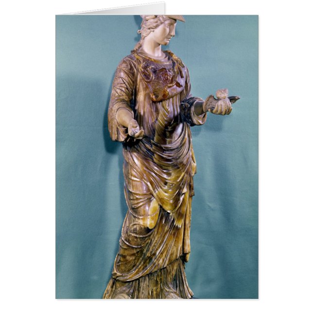 Minerva con un búho, copia de un siglo VI (Frente)