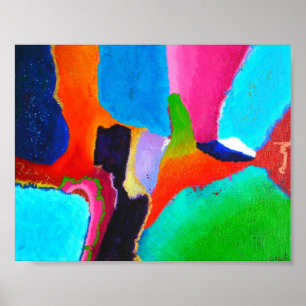 Mini arte abstracto de matriz cromática