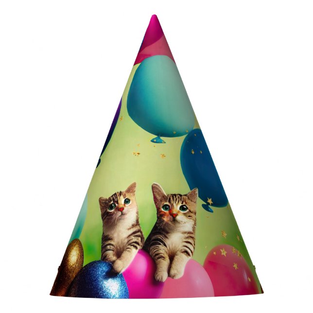 Mini Balloon Kitty Pair - Gorra de la fiesta de cu (Anverso)