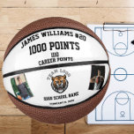 Mini Balón De Baloncesto 1000 Puntos Hito Con Fotos Personalizados<br><div class="desc">Este baloncesto conmemorativo personalizado es el regalo perfecto para cualquier jugador de baloncesto o aficionado. La pelota está impresa con "1000 puntos" junto con un nombre personalizado y el logo de un número jersey, lo que la convierte en un keepsake único y especial que celebra un logro inolvidable. Ya sea...</div>