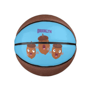 Mini Balón De Baloncesto Agradables bellotas cantando personalizado para lo