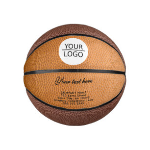 Mini Balón De Baloncesto Agregar logotipo con texto personalizado Empresa d
