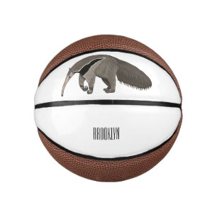 Mini Balón De Baloncesto Anteater personalizado ilustracion