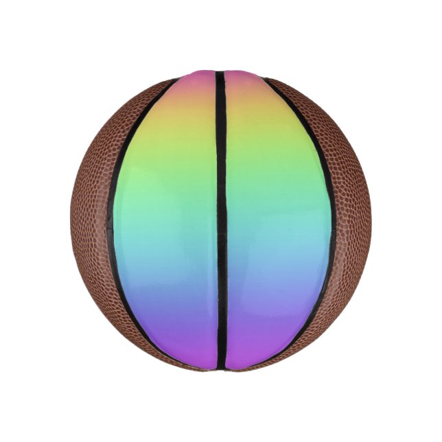 Mini Balón De Baloncesto Arcoiris (Vertical)