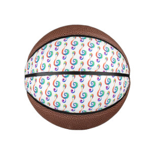 Mini Balón De Baloncesto Arroyo arcoiris estratificado