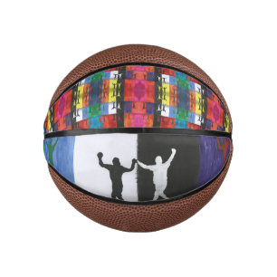 Mini Balón De Baloncesto Arte pop nº1 de Yeshaya Dank - unidad y armonía