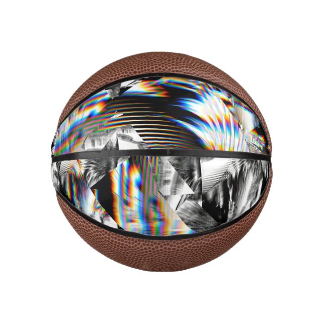 Mini Balón De Baloncesto Ataque con arco iris (Anverso)