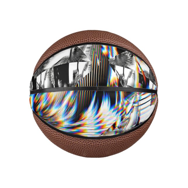Mini Balón De Baloncesto Ataque con arco iris (Anverso)