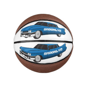 Mini Balón De Baloncesto Auto clásico Guay blue 1959