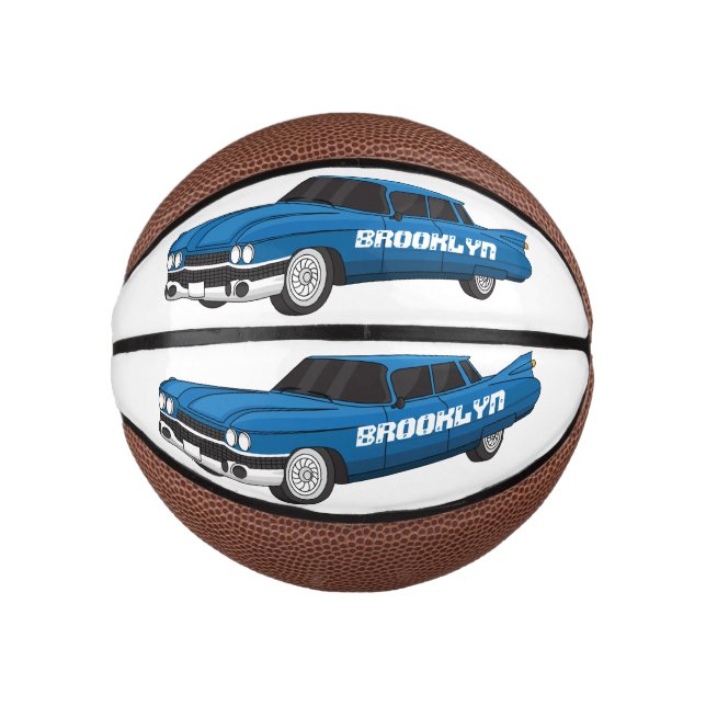 Mini Balón De Baloncesto Auto clásico Guay blue 1959 (Anverso)