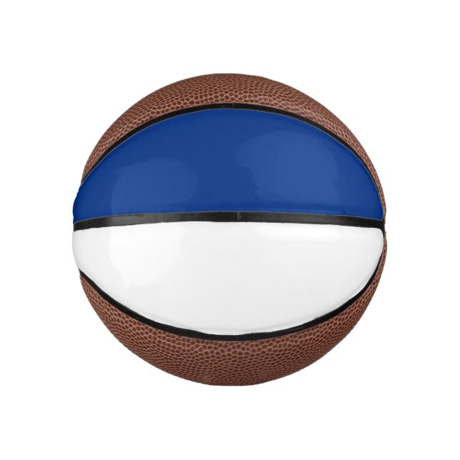Mini Balón De Baloncesto Azul y blanco (Anverso)
